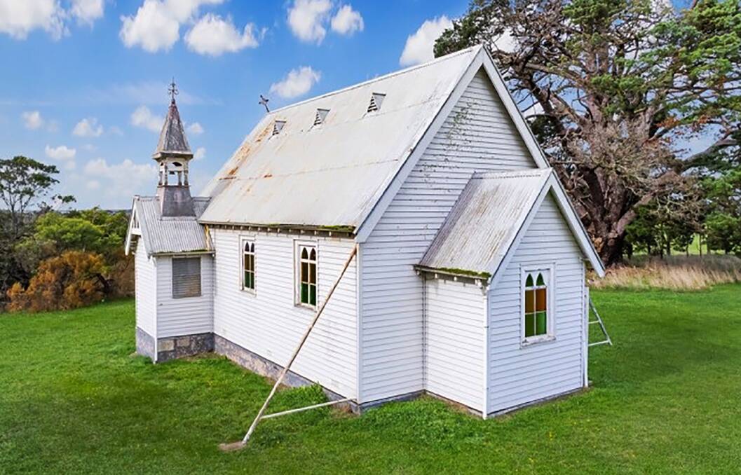 A single bidder from Geelong has bought the historic Anglican church at Spring Creek at auction on Saturday. Picture from Charles Stewart and Co