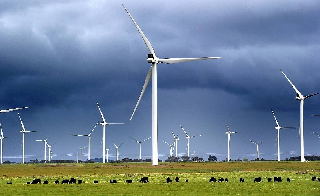 Australia's biggest wind farm needs about 167 square kilometres of farm land to host it.