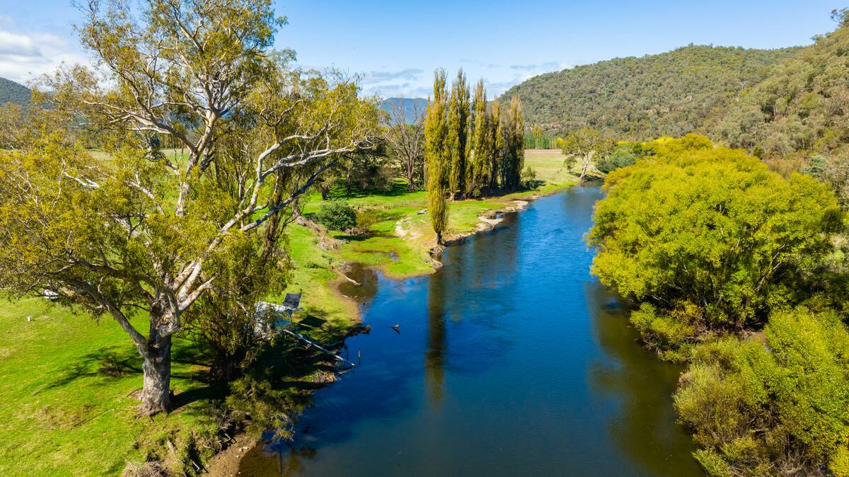 Postcard-perfect farm in the Upper Murray of the North-East, complete with frontage to a fishing trout stream. Pictures and video from Corcoran Parker