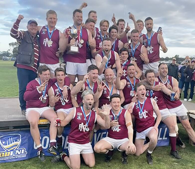 The Nullawil team which won last year's Golden Rivers league premiership.