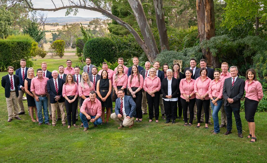 Elders is continuing to buy rivals to expand its network around Australia - pictured are former staff from Emms Mooney in NSW now re-badged as Elders Emms Mooney. Picture supplied