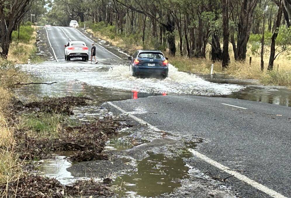 It has been a treacherous time for motorists across the state with the mighty downpours. Picture from Shiralee Dawkins.