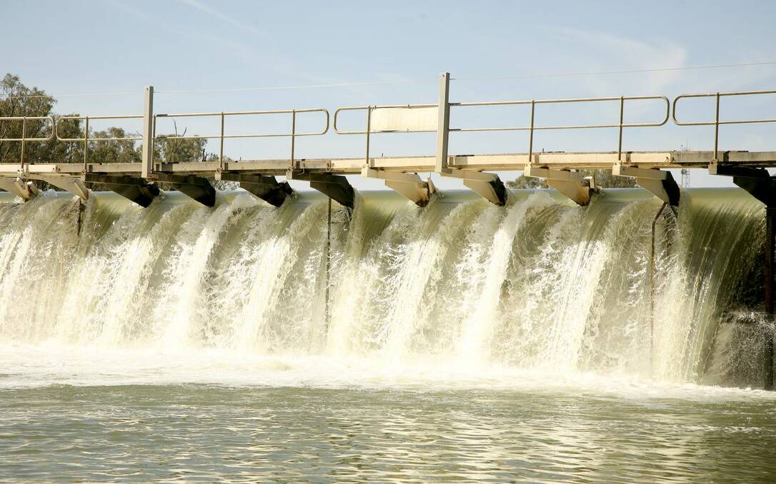 OUT OF THE WAY: The Mildura Weir was designed a century ago to be winched out the Murray River to make way for flood water.