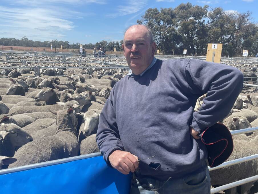 Landholder Bruce Ryan has leased land to Australian Wool Network to build the new Edenhope saleyards. He said he was pleased with how the first sale at the facility had gone.