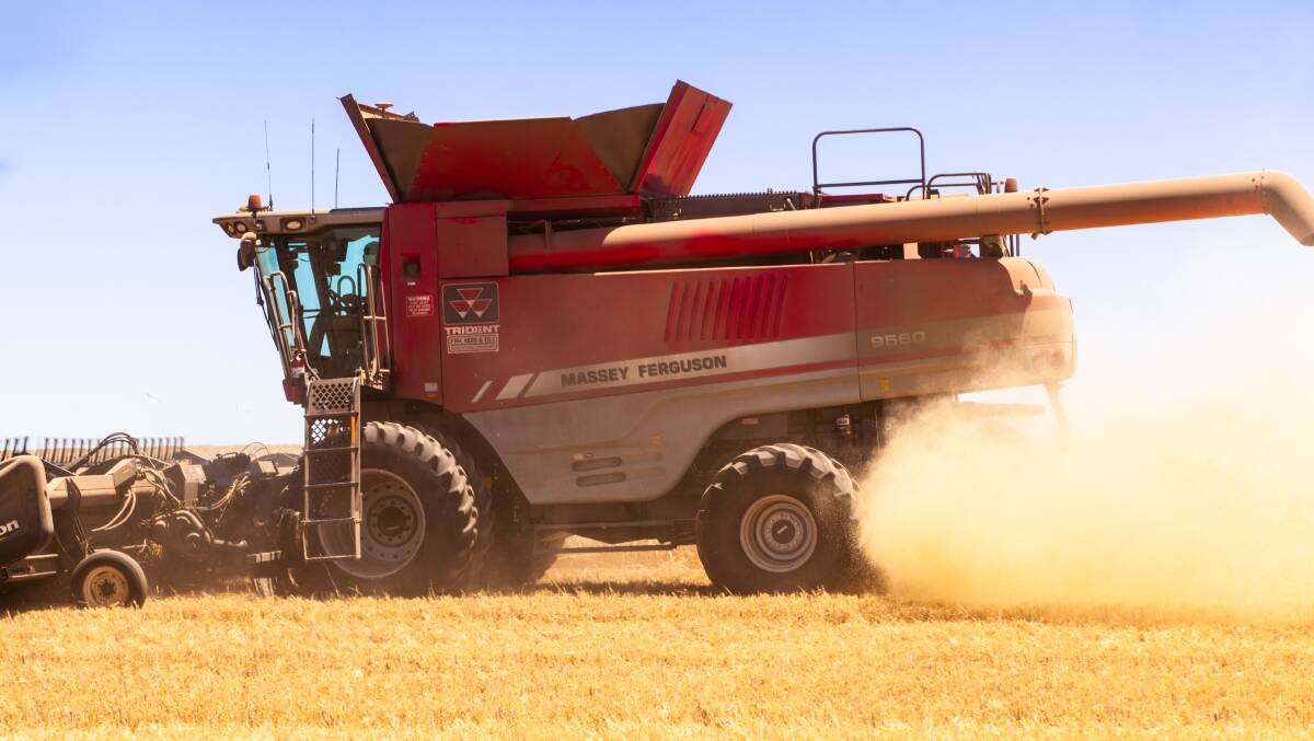 The Seed Terminator in action on a Massey Ferguson header.