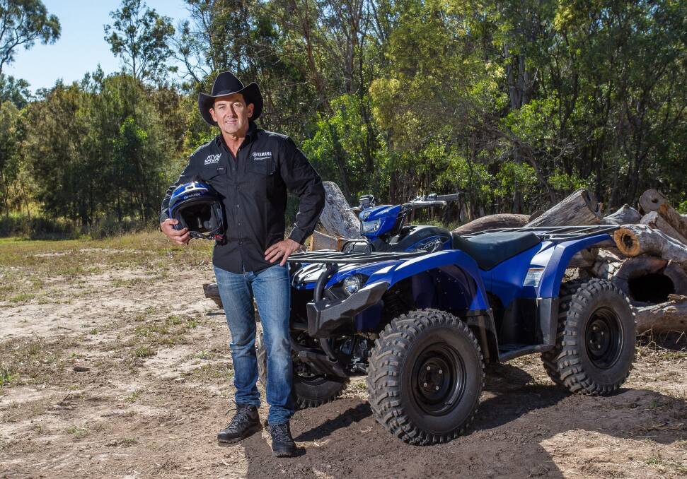 Safety: Yamaha has enlisted country singer Lee Kernaghan to promote the Shark ATV Drak helmet and to help highlight the industry’s five-star safety message.