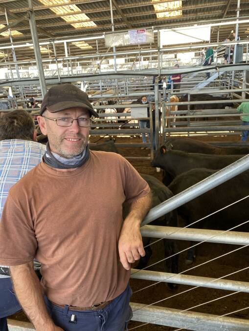 VENDOR: Bill Pilgrim, Bruthen, sold at Bairnsdale's recent store sale where weaner steers made $2170 a head for 10 Angus, 324kg, or 670c/kg.