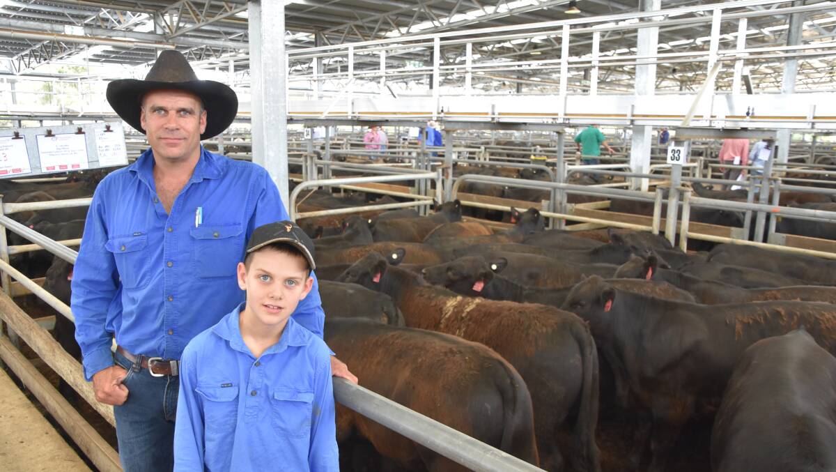 LINE 2021: In January 2021, Wade Mercieca, and son Dean, 8, sold 90 Angus mixed-sex weaners including 69 steers. His steers sold to $1815 or 508c/kg.