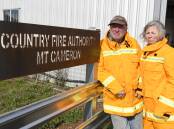 REFORM: Mount Cameron Fire Brigade captain Dennis Brooks and secretary Rachel Brooks called for brigade feedback after the training records of three of its members were lost. Photo by Lachlan Bence. 