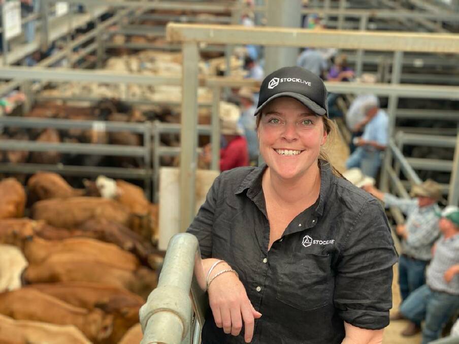 OPPORTUNITIES EXIST: StockLive manager Libby Hufton at the Nutrien Classic Store Sale, Tamworth Regional Livestock Exchange, NSW. 