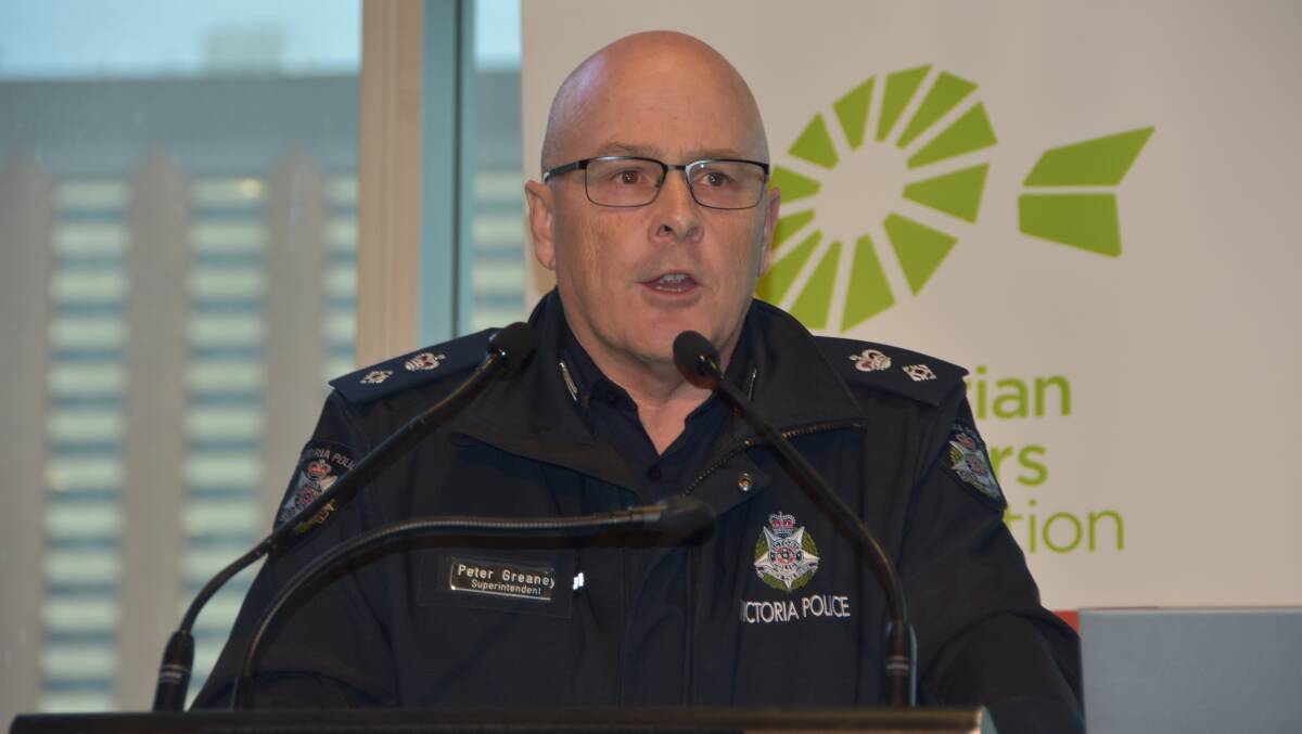 FARM CRIME: Victoria Police Livestock Theft and Farm Crime Head of Practice Superintendent Peter Greaney says vegan activism is being taken very seriously.