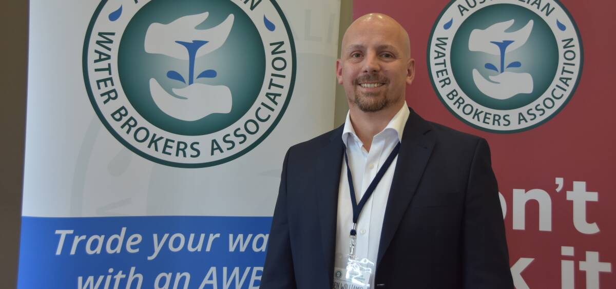 NEW PRESIDENT: South Australian Ben Williams, Ruralco Water, has been elected the new president of the Australian Water Brokers Association.
