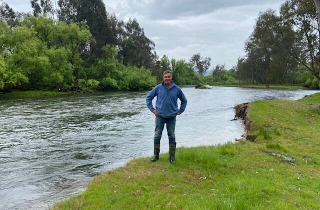 FISHERS YES, CAMPERS NO: Beef producer Stuart Gilmore is right on the Goulburn River, between Lake Eildon and Alexandra.