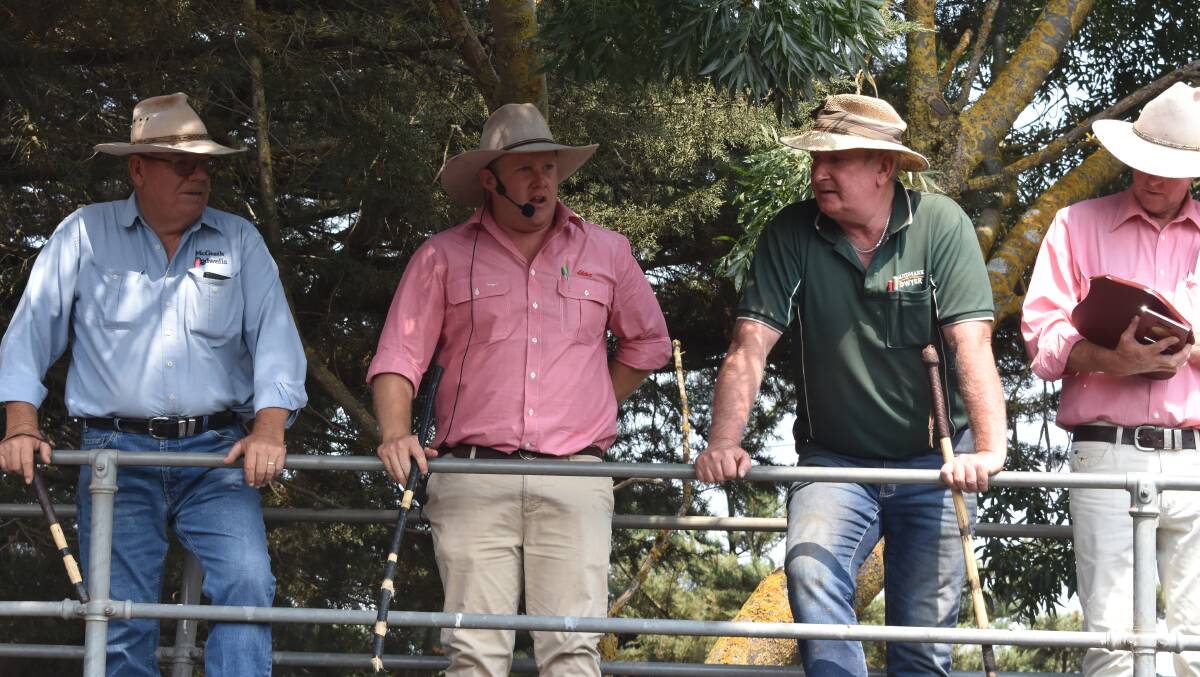 PLANNED UPGRADE: Standing in the sun and rain will soon be a thing of the past for Kyneton agents, Kieran McGrath, Dean Coxon, John Robson and Brendan Coxon.