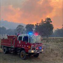 The Flowerdale fire, which is now under control, burned out more than 1000 hectares of bush, grassland and plantation timber. Picture supplied.