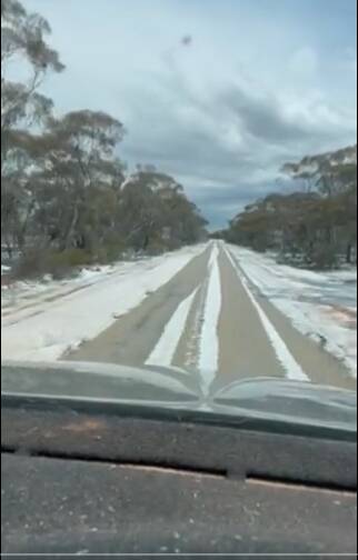 HAIL HIT: The Mallee, not the Alpine resorts - hail damage, from last week's storm, has been estimated at millions of dollars. Photo by Andrew McMahen.