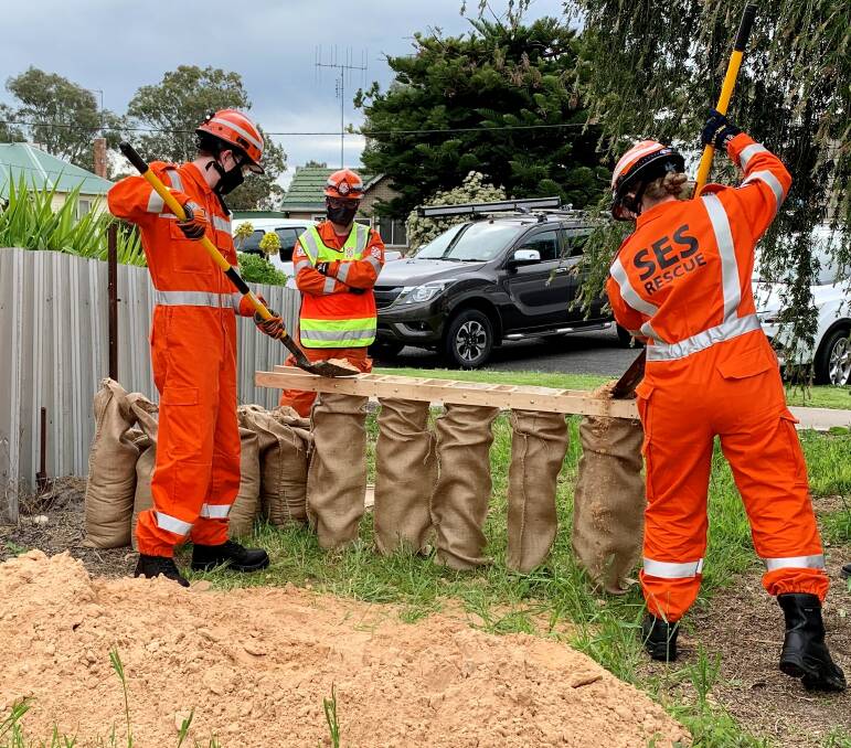 Sandbags will be an essential part of responding to widespread flooding, expected from an approaching weather system. Picture supplied by the SES
