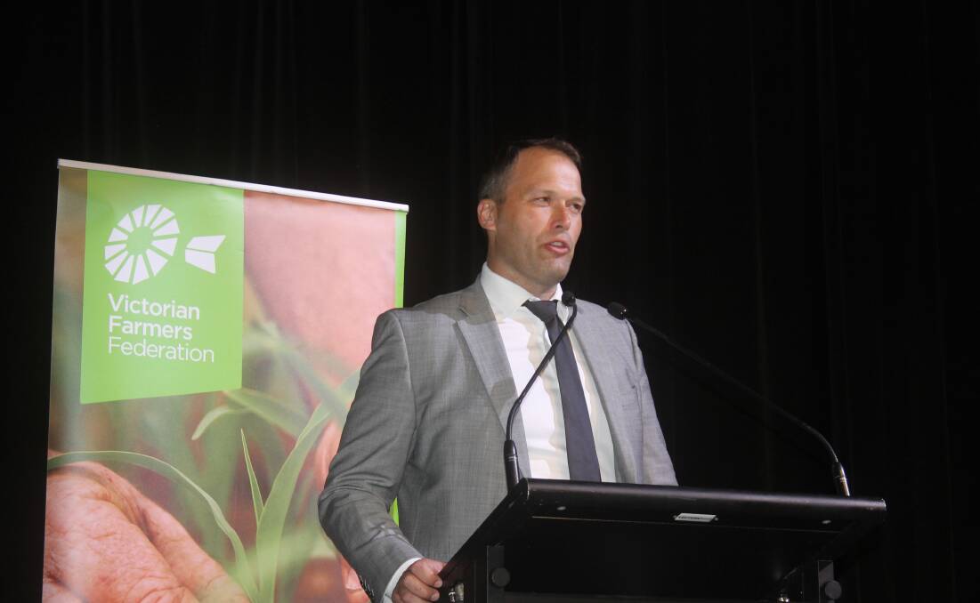 PLAN FIX: VFF president David Jochinke said the Murray Darling Basin Plan was hurting farmers across Basin Communities.