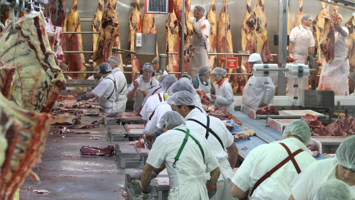 WORKER STAND-DOWNS: Greenham, Smithton, is one of two Tasmanian abattoirs which have reduced hours.