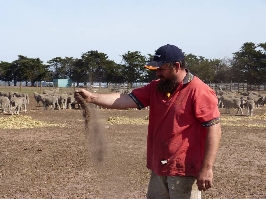 ONGOING DROUGHT: Giffard West mixed farmer Trent Anderson says he has 12 rate notices, totalling about $30,000. Photo by Peter Kostos.