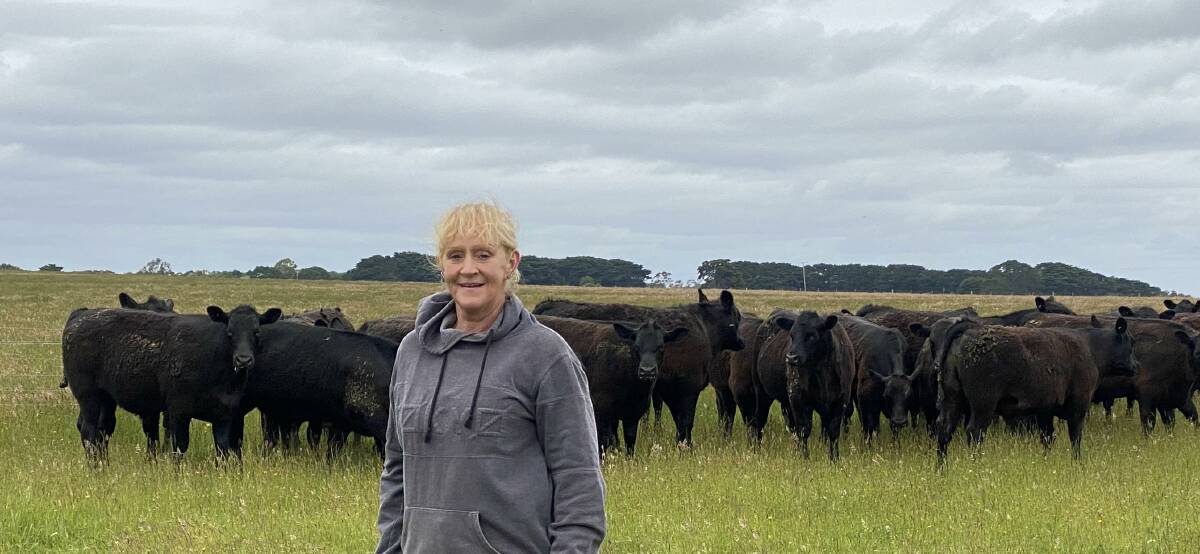 SOUTH WEST PRODUCER: Alison Bell, Kilmorey Pastoral, Woolsthorpe, will be sell these weaner steers and heifers at Warrnambool in January.