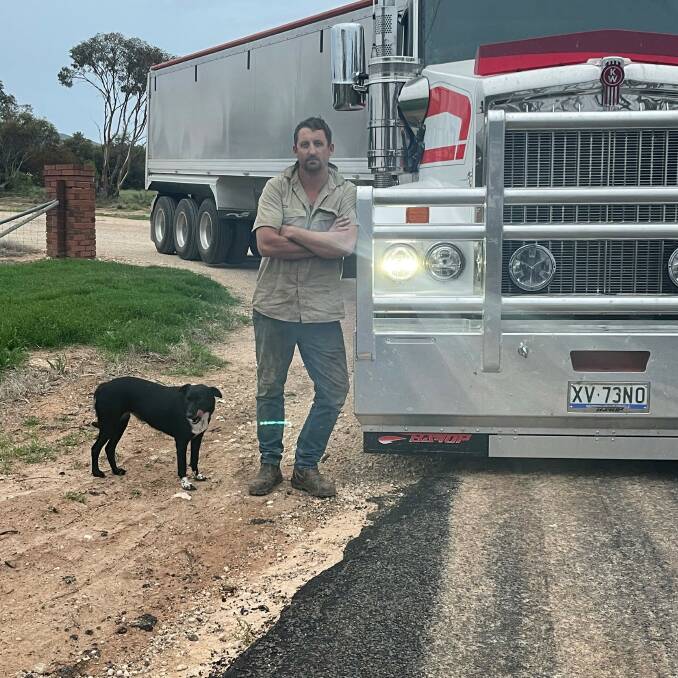 ROAD WOES: Farmer and transport operator Lucas Puckle, outside his property on the Hopetoun - Rainbow road.