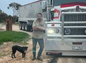 ROAD WOES: Farmer and transport operator Lucas Puckle, outside his property on the Hopetoun - Rainbow road.