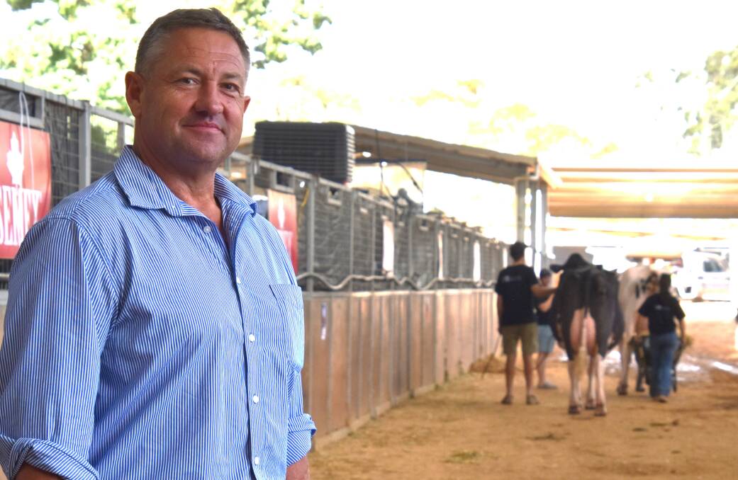 New Australian Dairy Farmers president Ben Bennett, Pomborneit, at International Dairy Week. Picture by Carlene Dowie.