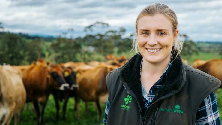 FARMER VOICE: Dairy farmer Tess Butler is part of a new National Farmers Federation campaign to highlight the role the sector is playing in reducing emissions.