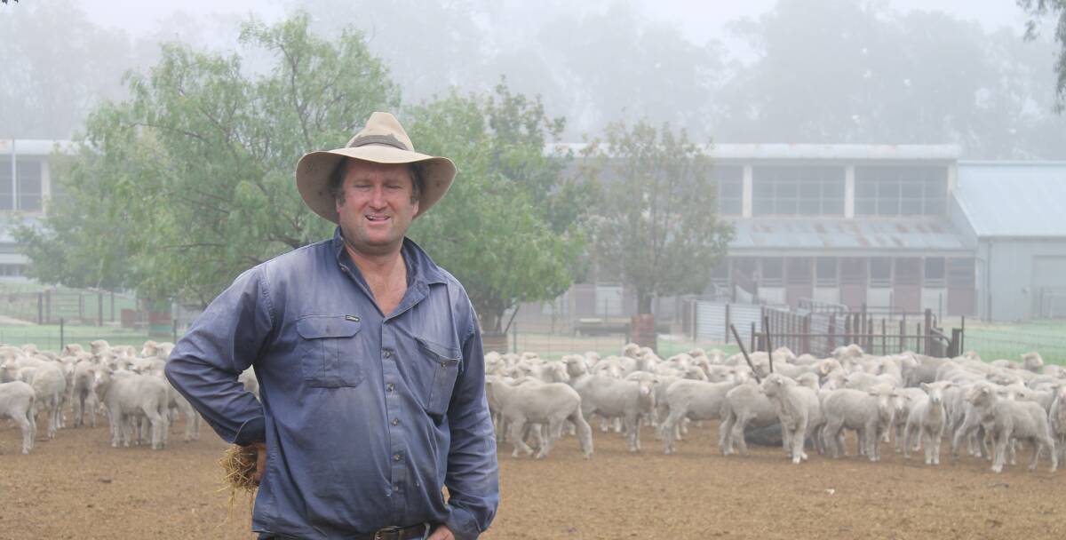 RELIEF SUPPORTER: Woolgrower Duncan Barber, Coliban Park, Elphinstone, said while he currently used pain relief, he was thinking of stopping mulesing altogether.