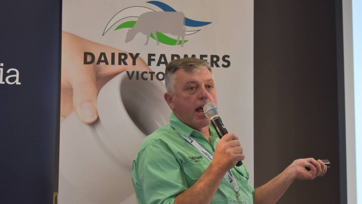 Nutrien Ag Solutions agronomist Jim Colquhoun says he is trying to "de-risk" the fertiliser side of the farming business. Picture by Andrew Miller
