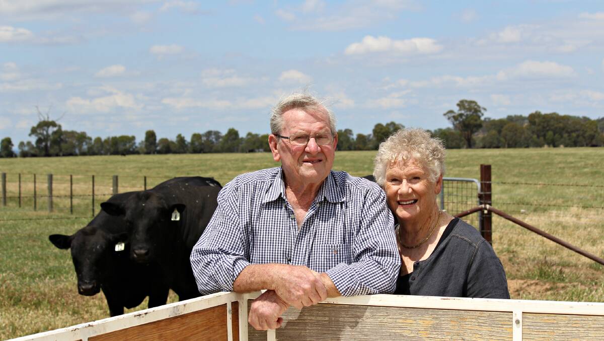 RETIREMENT TIME: John and Joan Woodruff are dispersing their renowned Witherswood Angus stud.
