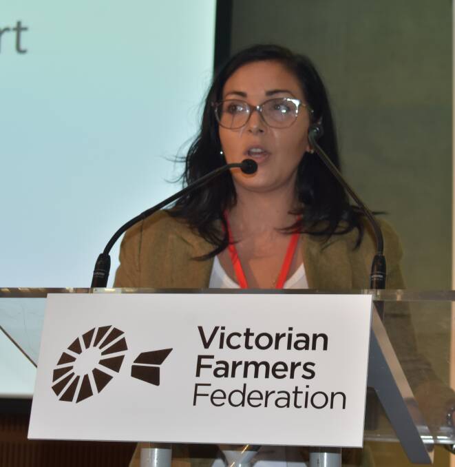 POLICY WARNING: Victorian Farmers Federation president Emma Germano says the organisation has some serious concerns about the incoming government's proposed agriculture policiies.