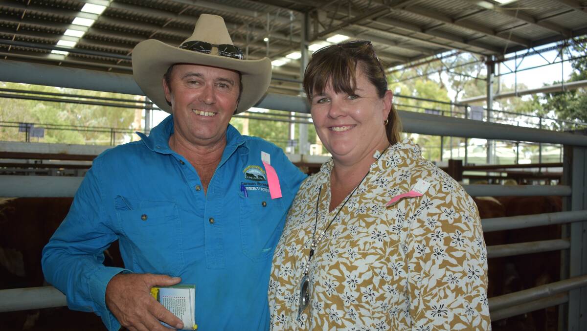 EUROA RESTOCKER: Dev and Thaya Carman were at Euroa, restocking to build back their herd, after a year of rebuilding from fire damage in 2020.