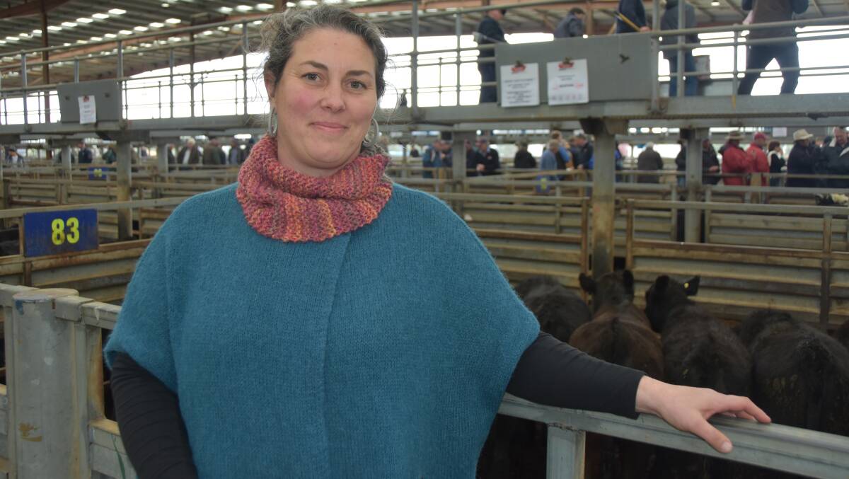 LIVESTOCK LEARNING: Lucy Etheridge, Yarrawalla Wines, Gruyere, is turning her attention to the property's livestock operation.