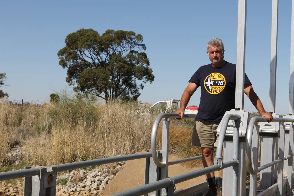 WATER WOES: Unreliable supply was an ongoing problem for some Loddon Valley irrigators, according to Fernihurst's Adam Wright. Photos: Andrew Miller.