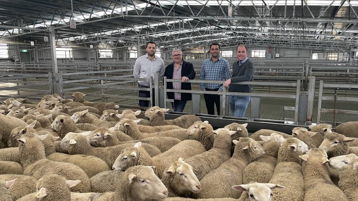 JOINING FORCES: Luke Hardwick, Dean Goode, James Hardwick and Jiah Falcke from Hardwicks Meats and KGF.
