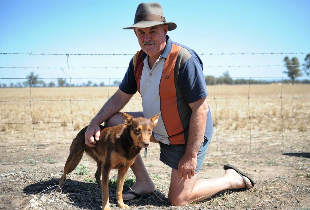 REPRESENTATION QUESTIONS: Lubeck farmer Graeme Maher (pictured with dog Jess) has raised questions about the issue of federal representation, now the Grampians has been included in the Mallee electorate. 