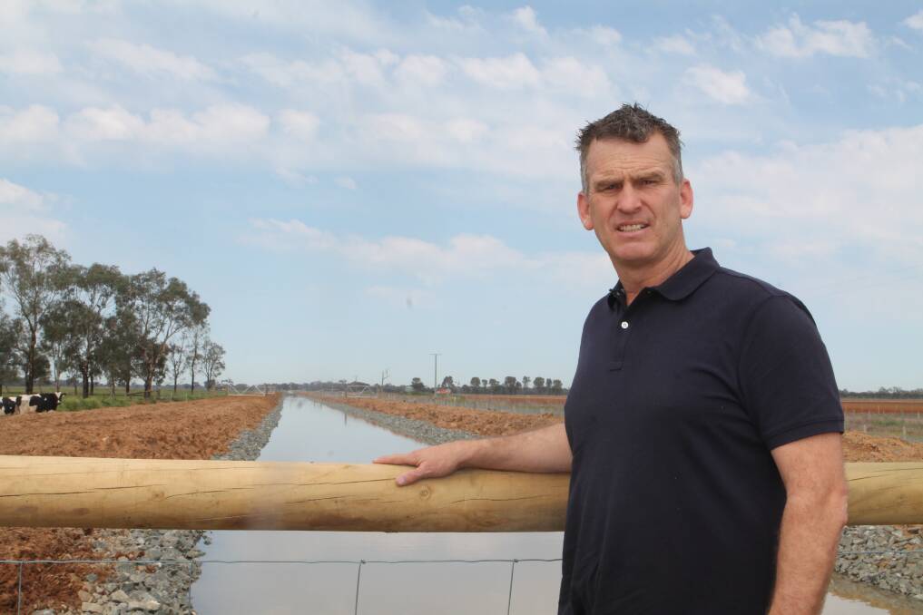 Kotta irrigator Andrew Christian has called for more water efficiency programs. Picture y Andrew Miller