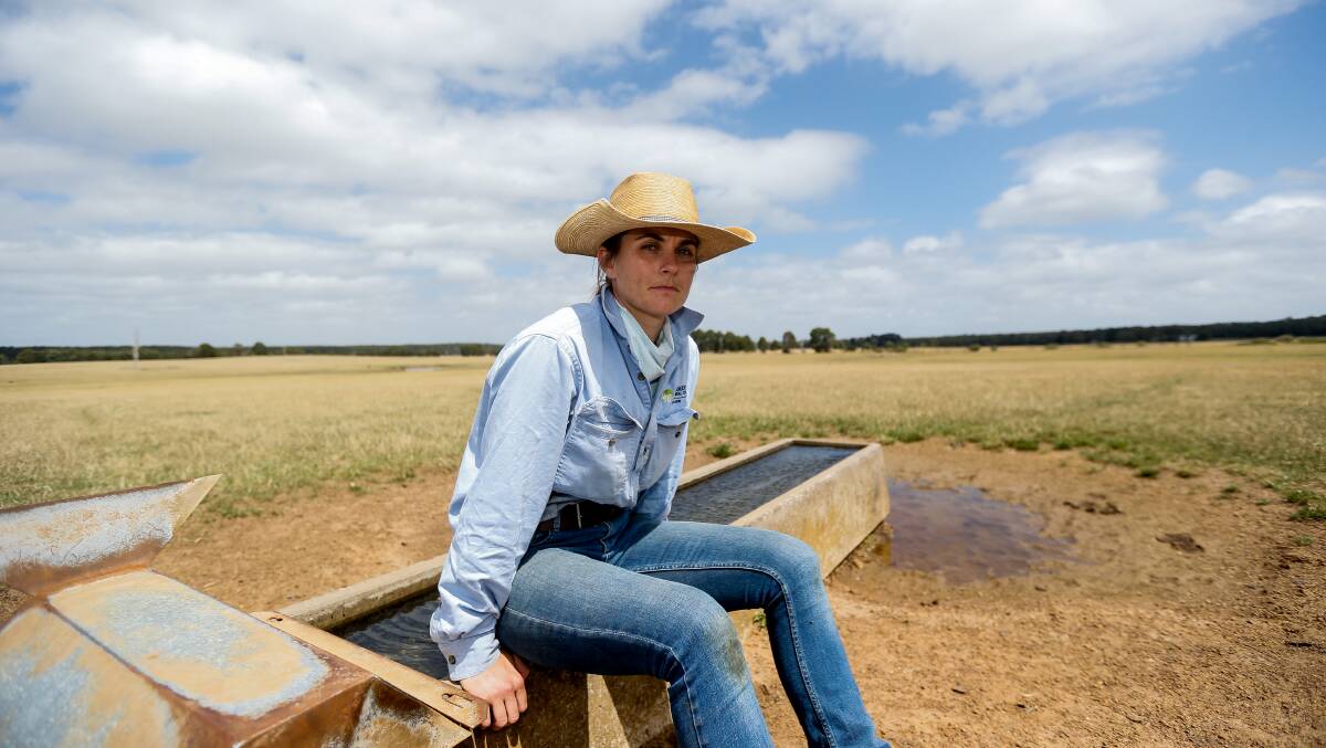 EXTENSIVE DAMAGE: Lucy Gubbins and her family are shattered by damage done to their farm in Greenwald by vandals. This includes fences cut, troughs damaged and gate locks broken.. Picture: Anthony Brady 