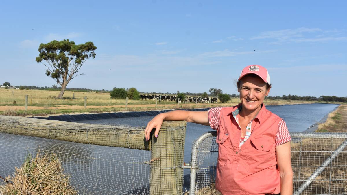 Leitchville farmer Bernice Lumsden, who runs a 700 head herd, said water is the north's number one input cost and concern. Picture by Andrew Miller