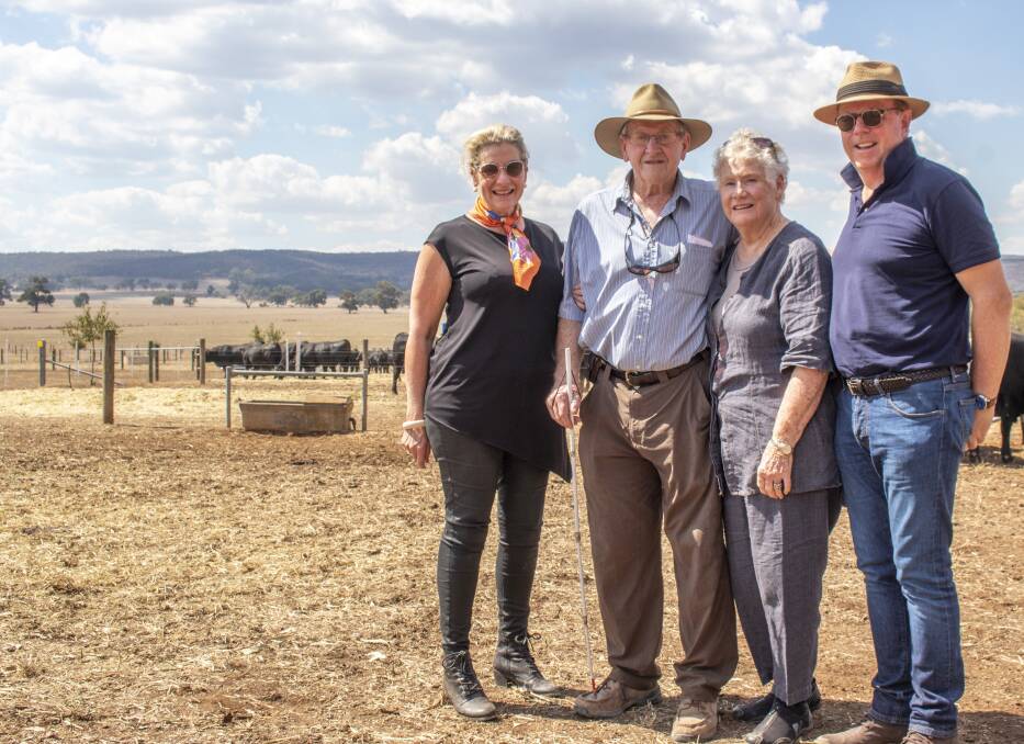 FINAL SALE: Joan and John Woodruff, daughter Susie and son-in-law Rod North at the stud dispersal.