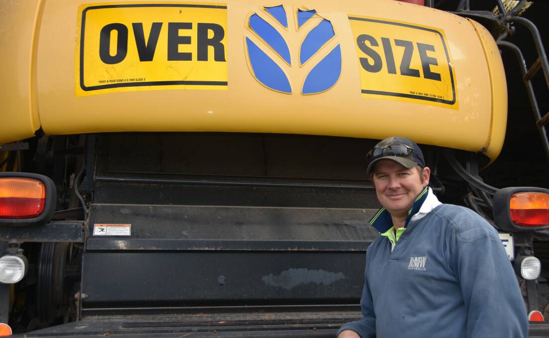 NUTBUSH MOMENTS: Inverleigh grower Stewart Hamilton is one of many farmers, living in peri-urban areas around Melbourne and Geelong, facing limits on moving heavy agricultural machinery.