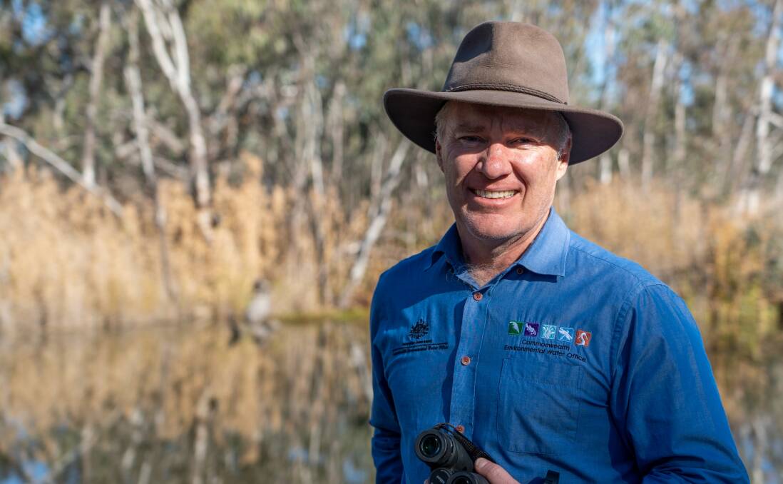 Commonwealth Environmental Water Holder Simon Banks at Macquarie Marshes in July 2023. Picture supplied by the CEWH
