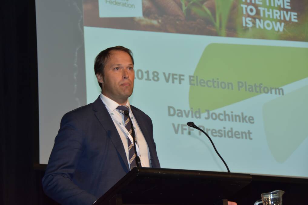 BUDGET FOCUS: Once the State election was decided, David Jochinke, Victorian Farmers Federation president, said the focus would switch to next year's budget.