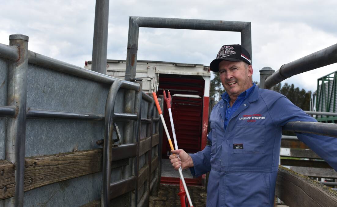 UPGRADE NEEDED: Transport operator Graham Howell, Avoca, who regularly carts cattle in and out of Colac, says double-deck ramps need to be installed at the yards.
