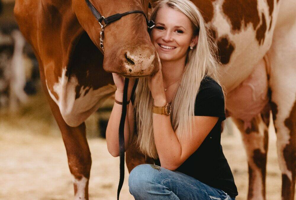 FAMILY TRADITION: Zoe Hayes, 22, Girgarre is following in her father's footsteps in going into the dairy judging circuit. She'll represent Victoria at this year's national championships.