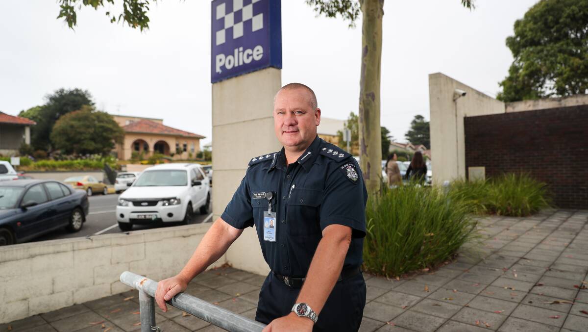 CHANGING PROCEDURES: Warrnambool police Inspector Paul Marshall says policing procedures are changing, as a result of new intelligence. 