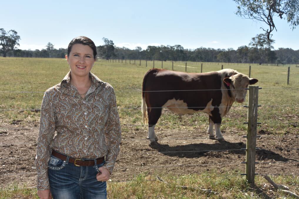 COMMERCIAL FOCUS: Deanne Sykes, Mawarra Herefords, said the stud aimed to stay well abreast of new genetic trends in the industry.  