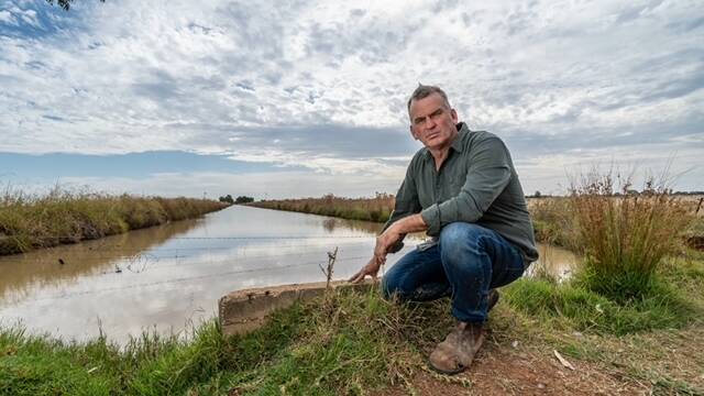 Andrew Christian wants Goulburn-Murray Water to rationalise this irrigation channel on his Pyramid Hill property. Picture supplied by Andrew Christian 